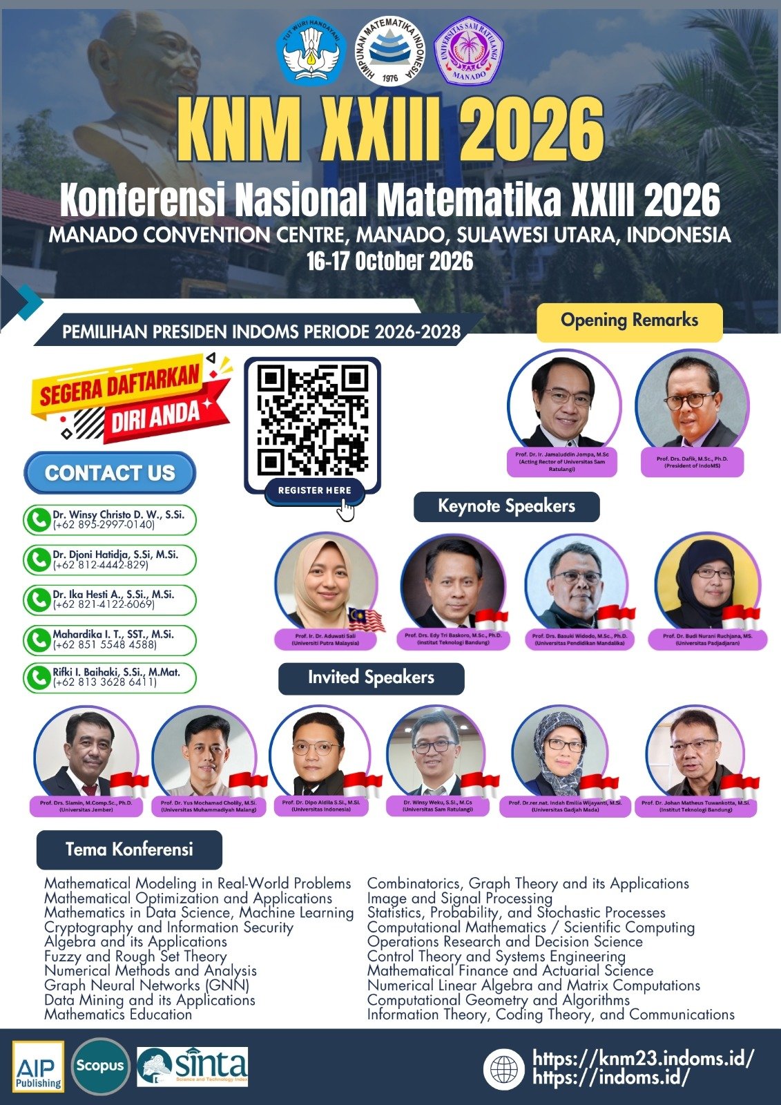 Gambar kegiatan Konferensi Nasional Matematika XXIII 2026